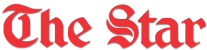 The Star logo in red, blackletter-style font against a black background.